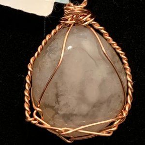 SOLD! Cherry Blossom Agate #121, Polished Stone Pendant